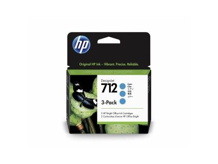 Oryginalny Wkład Atramentowy HP HP 712 Turkusowy