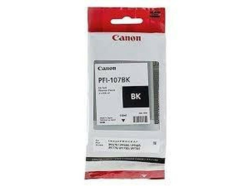 Oryginalny Wkład Atramentowy Canon PFI-107BK Czarny