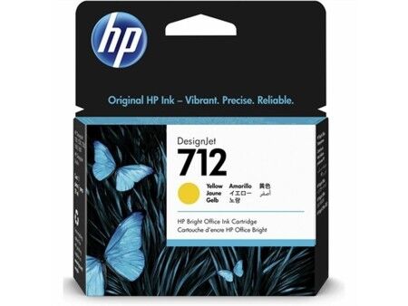 Oryginalny Wkład Atramentowy HP HP 712 Żółty