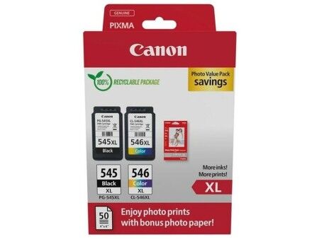 Oryginalny Wkład Atramentowy Canon Pg-545Xl/Cl-546Xl Wielokolorowy