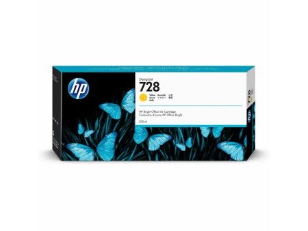 Oryginalny Wkład Atramentowy HP HP 728 Żółty