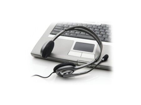 Słuchawki z Mikrofonem Logitech 981-000593 Szary