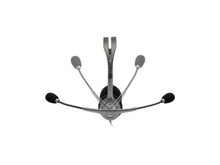 Słuchawki z Mikrofonem Logitech 981-000593 Szary