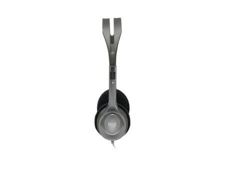 Słuchawki z Mikrofonem Logitech 981-000593 Szary
