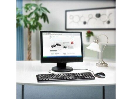 Klawiatura z myszką optyczną Logitech 920-002562 Czarny Angielski QWERTY