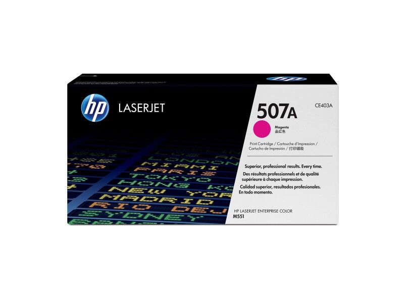 Toner Oryginalny HP 507A Czerwony Magenta