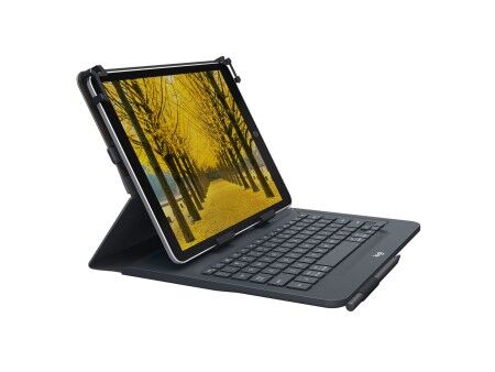 Klawiatura Bluetooth z podstawką do tabletu Logitech 920-008336 Czarny Qwerty Hiszpańska QWERTY