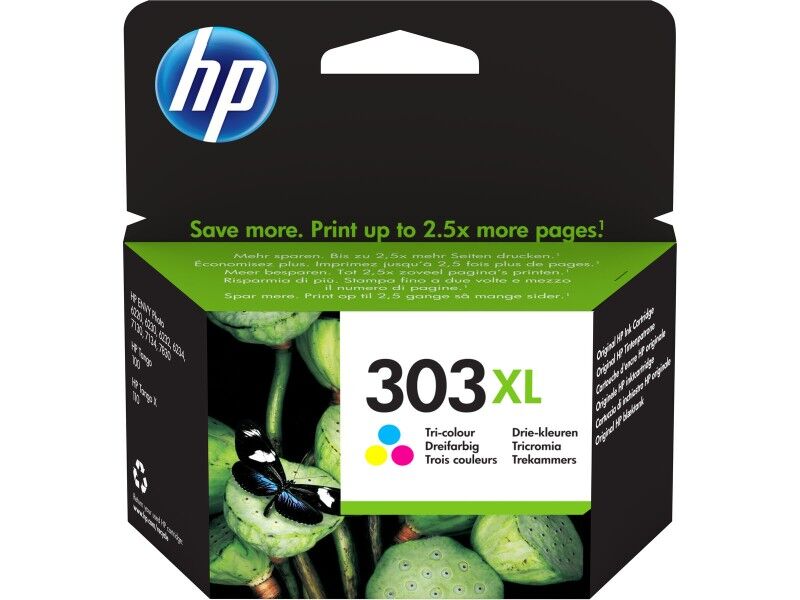 Oryginalny Wkład Atramentowy HP T6N03AE Trójkolorowy