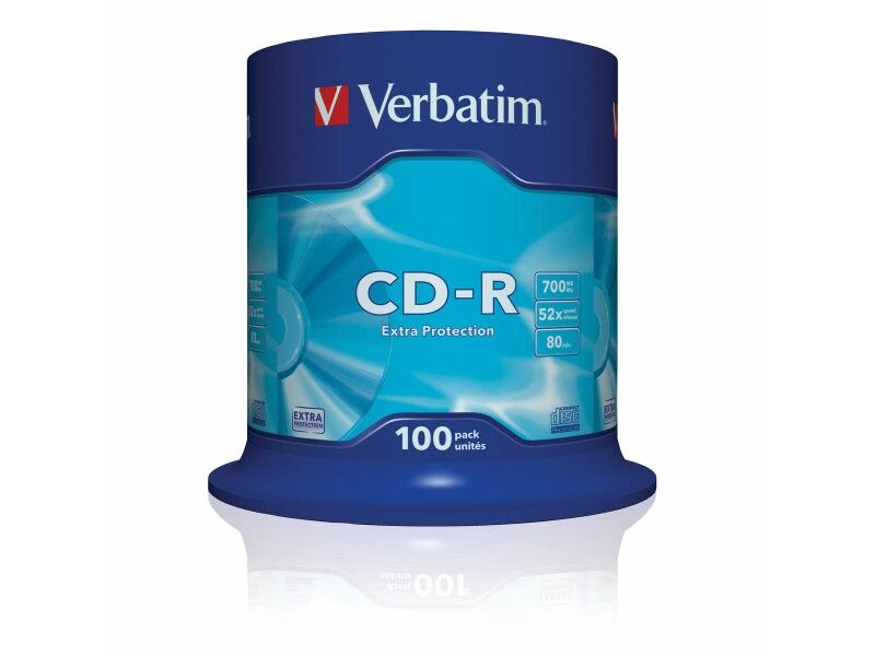 CD-R Verbatim 43411 52x 700 MB (100 Sztuk)