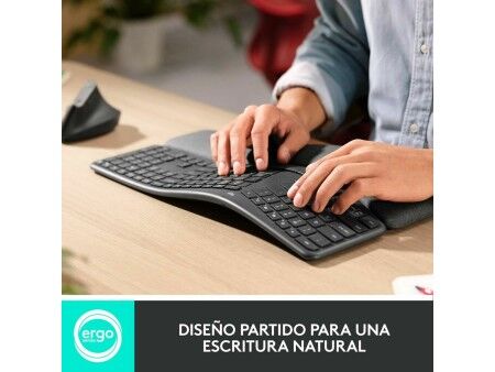Klawiatura Logitech Ergo K860 Czarny Szary Grafit Qwerty Hiszpańska