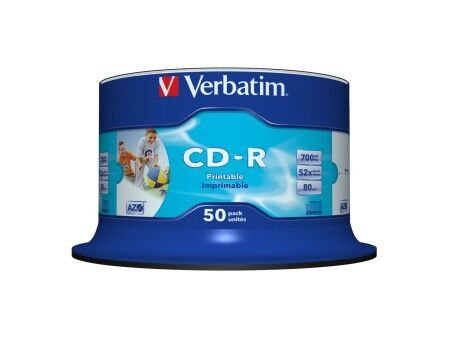 CD-R Verbatim AZO Wide Inkjet Printable 50 Sztuk (50 Sztuk)