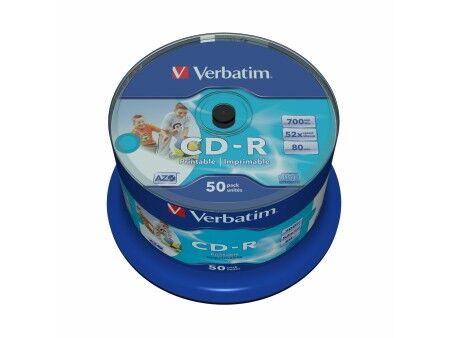 CD-R Verbatim AZO Wide Inkjet Printable 50 Sztuk (50 Sztuk)