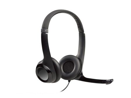 Słuchawki z Mikrofonem Logitech LGT-H390 Czarny