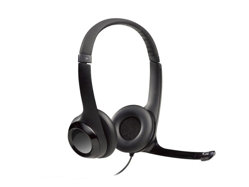 Słuchawki z Mikrofonem Logitech LGT-H390 Czarny