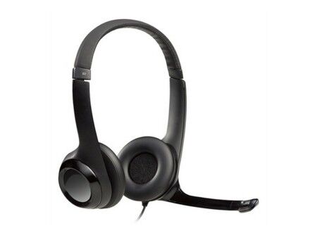 Słuchawki z Mikrofonem Logitech LGT-H390 Czarny