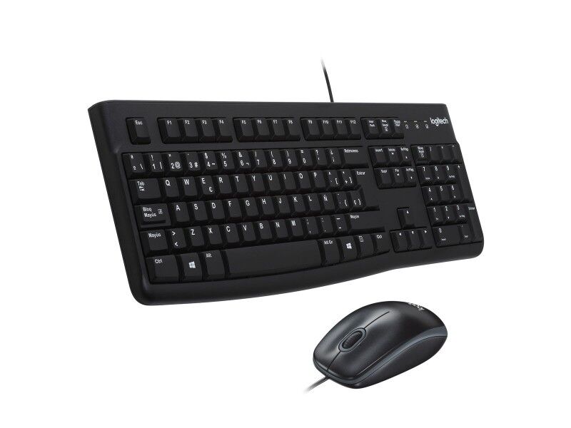 Klawiatura i Myszka Logitech MK120 Czarny Qwerty Hiszpańska