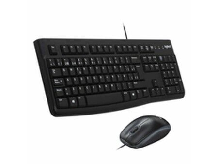 Klawiatura i Myszka Logitech MK120 Czarny Qwerty Hiszpańska