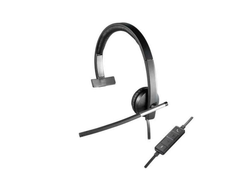 Słuchawki z Mikrofonem Logitech H650e Czarny