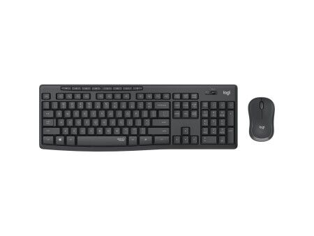 Klawiatura Bezprzewodowa i Myszka Logitech MK295 Czarny Qwerty Hiszpańska QWERTY