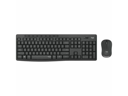 Klawiatura Bezprzewodowa i Myszka Logitech MK295 Czarny Qwerty Hiszpańska QWERTY