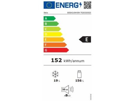 Lodówka kombinowana BEKO BSSA210K4SN Biały