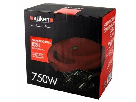 Maszynka do Kanapek Küken 33790 Czerwony 750 W