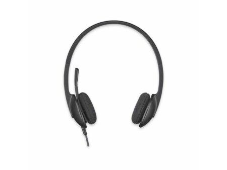 Słuchawki z Mikrofonem Logitech 981-000475 USB 1,8 m Czarny (1 Sztuk)