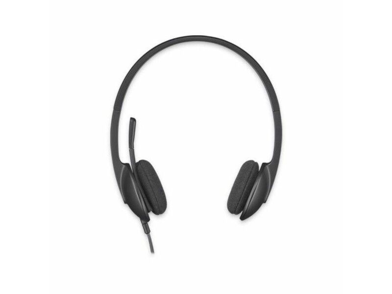 Słuchawki z Mikrofonem Logitech 981-000475 USB 1,8 m Czarny (1 Sztuk)