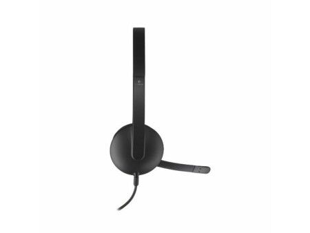 Słuchawki z Mikrofonem Logitech 981-000475 USB 1,8 m Czarny (1 Sztuk)