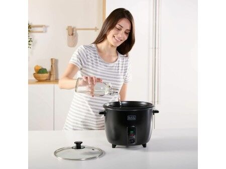 urządzenie do gotowania ryżu Black & Decker BXRC1800E Czarny 1,8 L Biały Aluminium 700 W