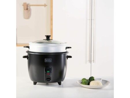 urządzenie do gotowania ryżu Black & Decker BXRC1800E Czarny 1,8 L Biały Aluminium 700 W