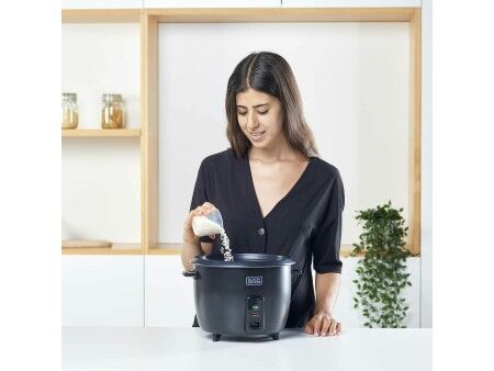 urządzenie do gotowania ryżu Black & Decker BXRC1800E Czarny 1,8 L Biały Aluminium 700 W