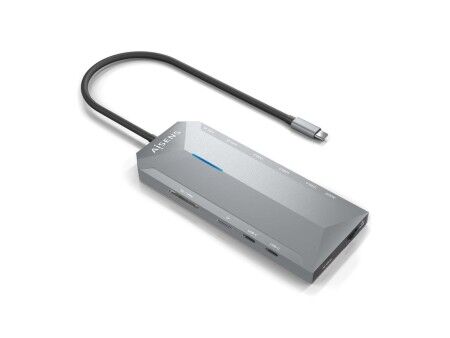 HUB USB Aisens ASUC-12P005-GR Szary 100 W (1 Sztuk)