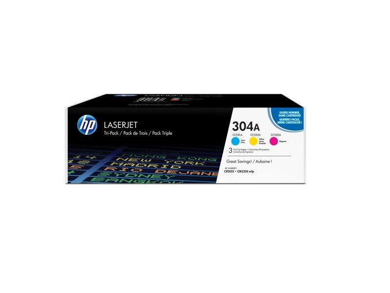 Toner HP CF372AM Cyan/Magenta/Żółty