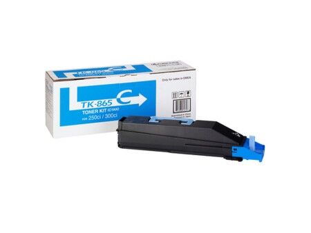 Toner Oryginalny Kyocera TK-865C Turkusowy Czarny/Niebieski
