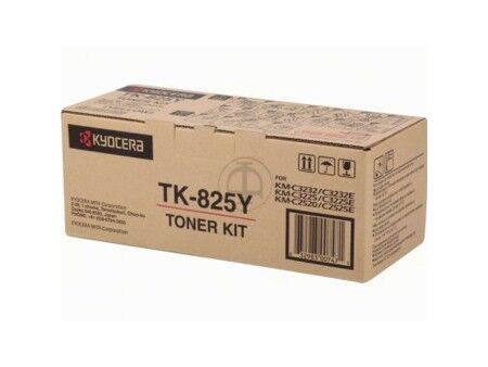 Toner Oryginalny Kyocera TK-825Y Żółty Czarny