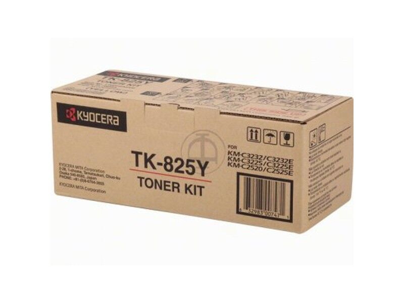 Toner Oryginalny Kyocera TK-825Y Żółty Czarny