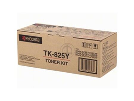 Toner Oryginalny Kyocera TK-825Y Żółty Czarny
