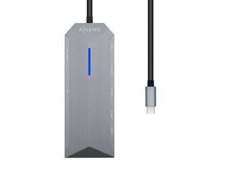 HUB USB Aisens ASUC-9P001-GR Szary 100 W (1 Sztuk)