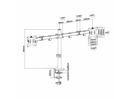 Uchwyt Stołowy do Monitora Aisens DT32TSR-041 32"