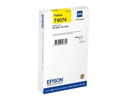 Oryginalny Wkład Atramentowy Epson WF-6xxx XXL Żółty