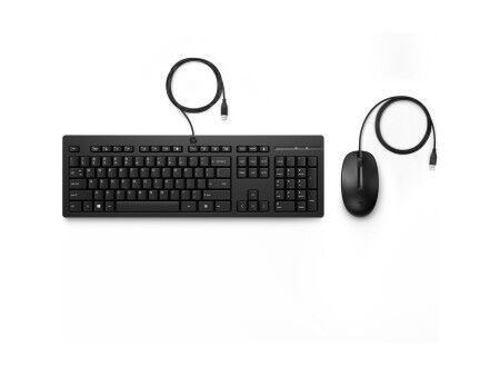 Klawiatura i Myszka HP 225 Czarny Qwerty Hiszpańska