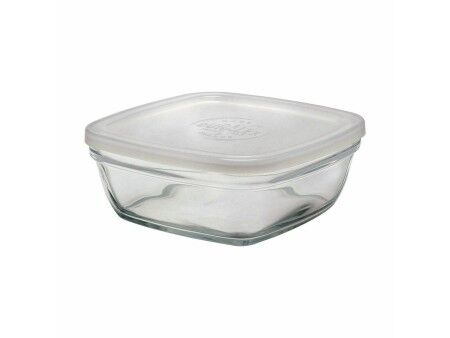 Kwadratowe pudełko na lunch z pokrywką Duralex FreshBox 1,15 L 17 x 17 x 7 cm (8 Sztuk)  