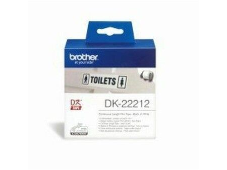 Taśma Termiczna Ciągła Brother DK22212 Biały Czarny/Biały