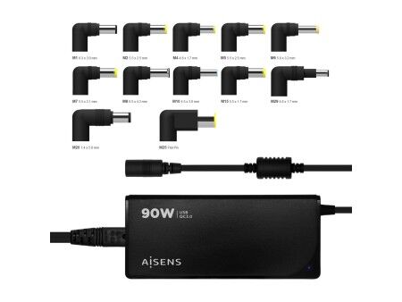Ładowarka do Laptopa TooQ ASLC-90WAUTO-BK 90 W Uniwersalny