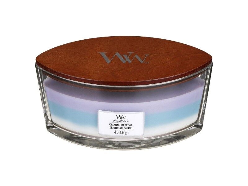 Świeczka Zapachowa Woodwick Trilogy Ellipse Calming Retreat