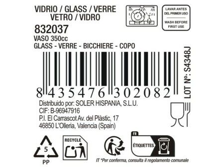 Szklanka wody La Mediterránea Ciclon (48 Sztuk)