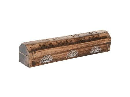 Uchwyt Home ESPRIT Drewno mango Mandala Indianin 31 x 6 x 6,5 cm Kadzidełko (6 Sztuk) (10 Sztuk)