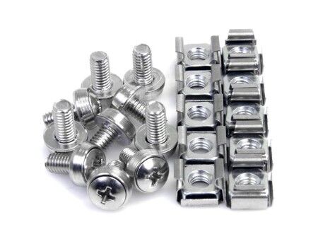 Uchwyt Startech CABSCREWM6 Srebrzysty Stal nierdzewna (50 Sztuk)
