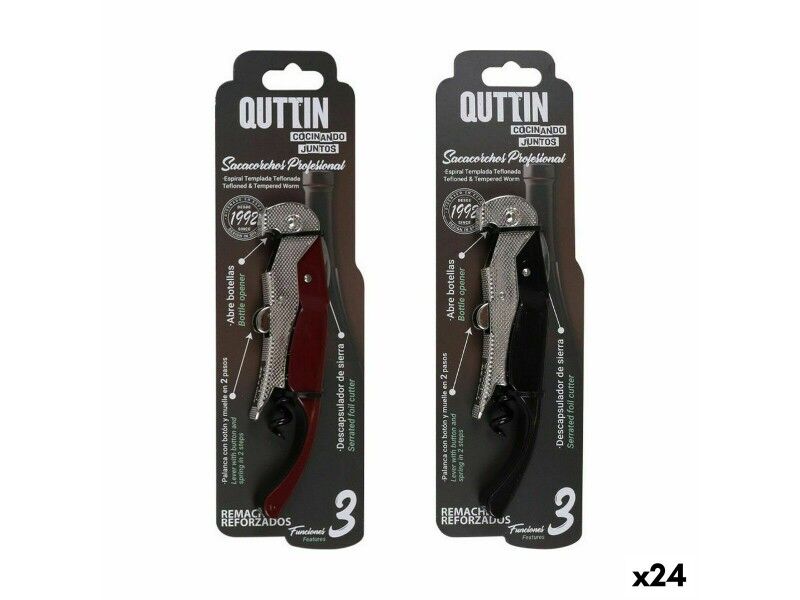 Korkociąg kelnera Quttin 12,5 x 3 cm (24 Sztuk)